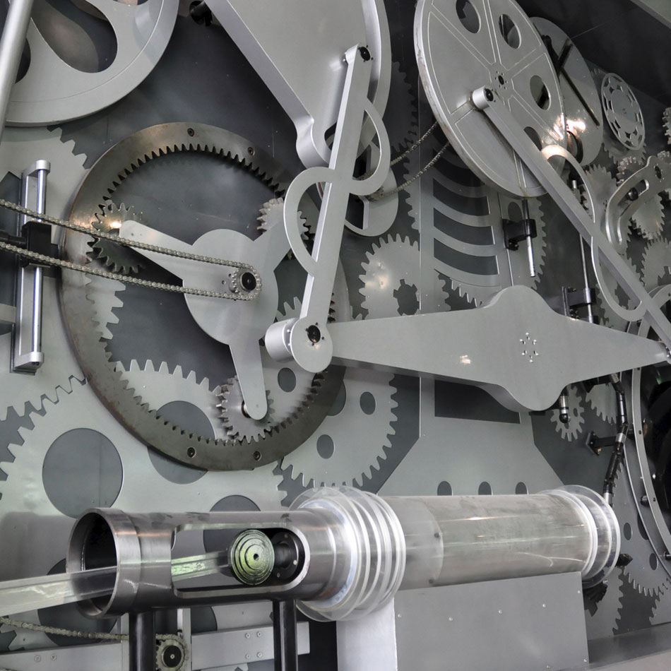 Mechanical gears as part of engineering machinery