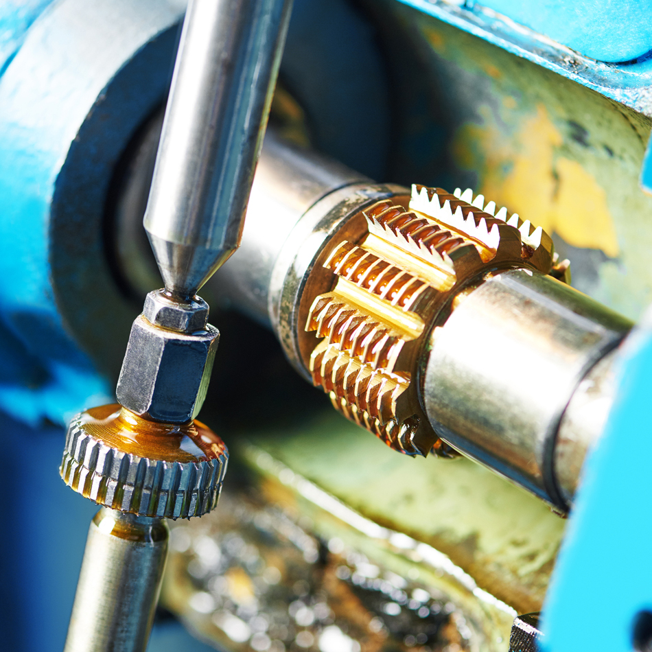 Close-up image of mechanical equipment