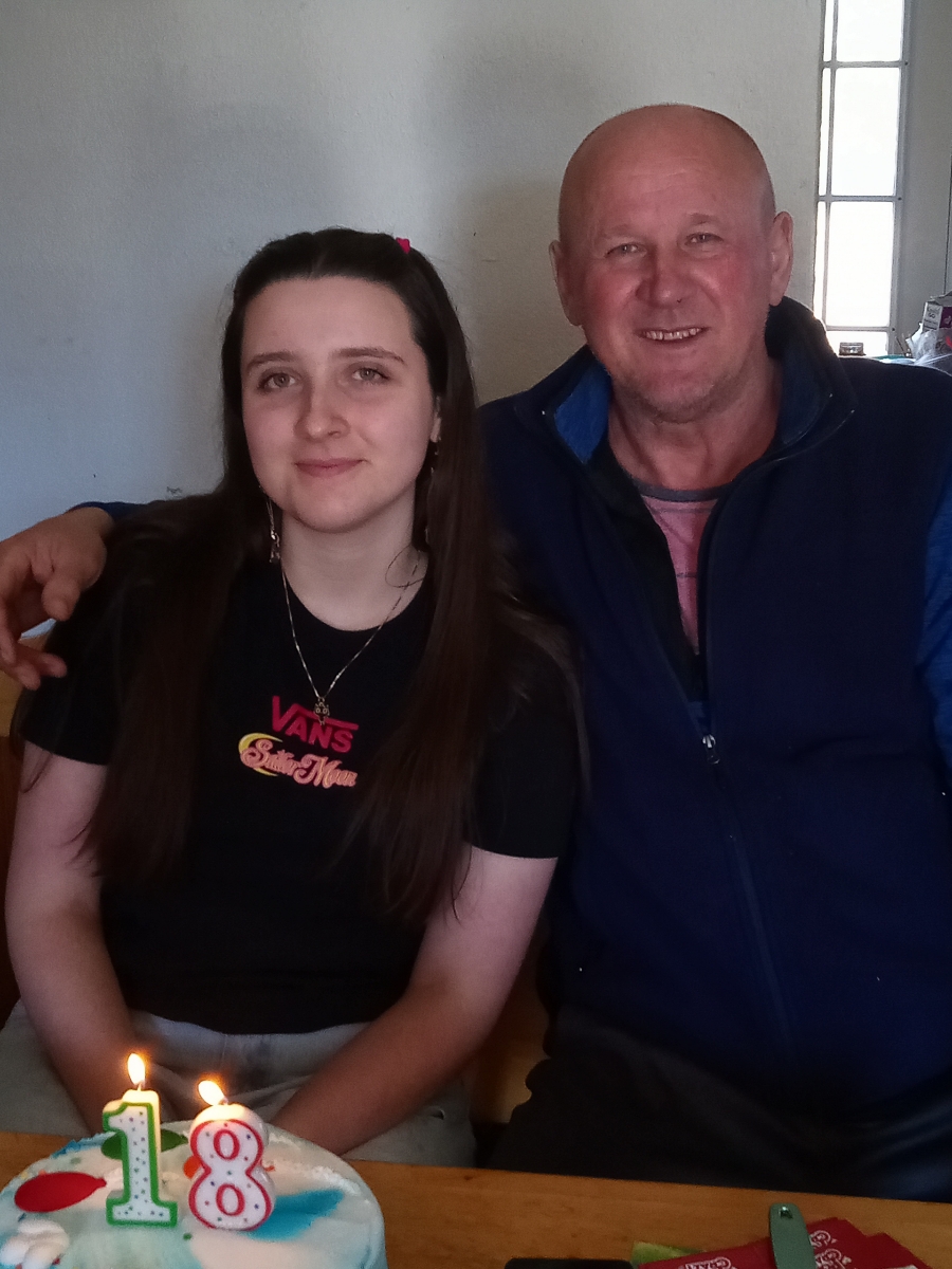 Anglea Juric (left) with her father Zdravko (right)