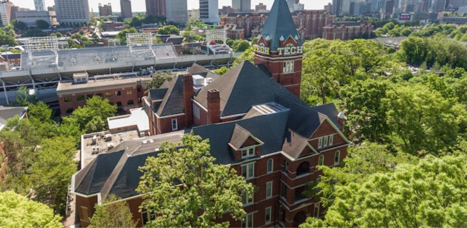 Georgia tech campus aerial