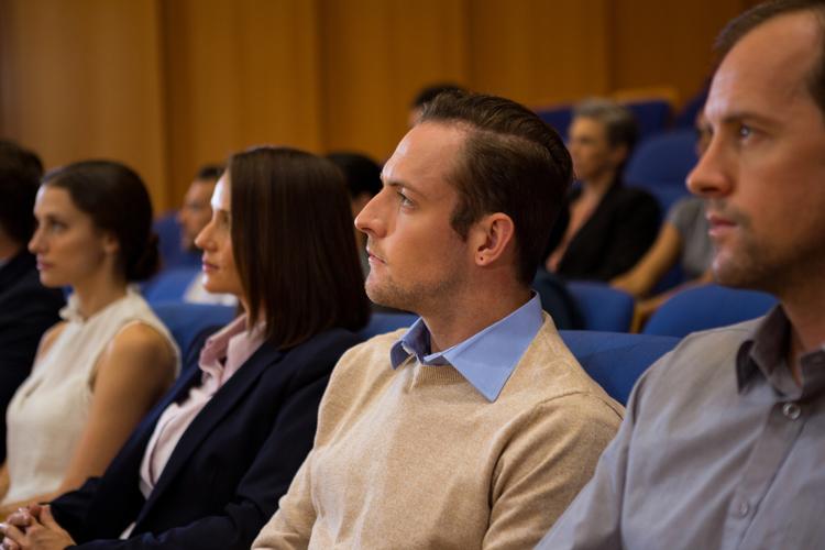 Defense tech professionals attending a short course